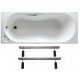 Vasca Jacuzzi 140x70 cm da Incasso in Vetroresina completa di supporto telaio per installazione