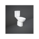 Vaso senza brida Rimless monoblocco in ceramica con cassetta + bidet filomuro Morning Rak