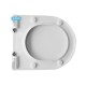 Sedile Wc Slim Rak Resort in Termoindurente Bianco mod. Originale