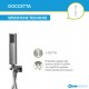 Completo Set Doccia Quadrato con Soffione 25X25 cm + Braccio Doccia + Kit Duplex in acciaio inox Aisi 316 Spazzolato