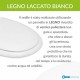 Sedile wc in legno laccato bianco per casa ceramica Cesame serie Aretusa