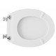 Sedile wc per Ideal Standard vaso Ellisse con cerniere regolabili cromate