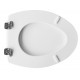 Sedile wc per Cesame vaso Fenice con cerniere cromate regolabili