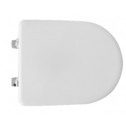 Sedile wc per Azzurra vaso Diana e Metro con cerniere cromate regolabili
