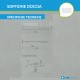 Soffione Doccia Ultrapiatto 55X15XH0,3 cm a Muro in Acciaio Inox Lucido 1 Getto