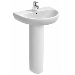 Lavabo con colonna modello Selnova Pro 65 cm in ceramica bianca di Pozzi Ginori