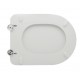 Sedile wc per Ceramica Delta vaso Solara con cerniere cromate regolabili