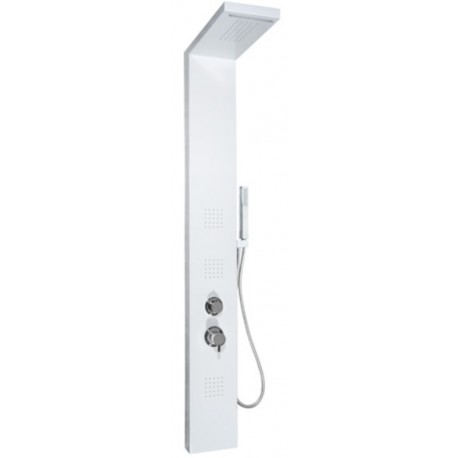 Colonna Doccia Manhattan Metaform in Acciaio Inox Bianco Opaco (White)