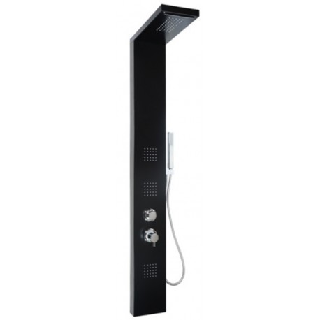 Colonna Doccia Manhattan Metaform in Acciaio Inox Nero Opaco (Black)