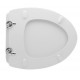 Sedile wc per Ceramica Pozzi Ginori vaso Mito con cerniere cromate regolabili