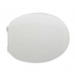 Sedile wc Bianco per Globo vaso Lei con cerniere cromate regolabili