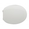Sedile wc Bianco per Globo vaso Lei con cerniere cromate regolabili
