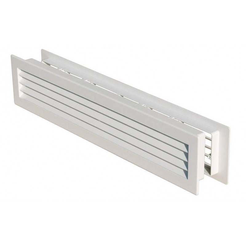 Griglia di ventilazione per porta a doppia faccia bianco opaco 498 x 98 mm  - Vendita Online ItaliaBoxDoccia