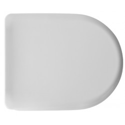 Sedile wc per Ceramica Catalano vaso Serie Neve Nuovo (foro passante) con cerniera cromata avvitabile dal basso