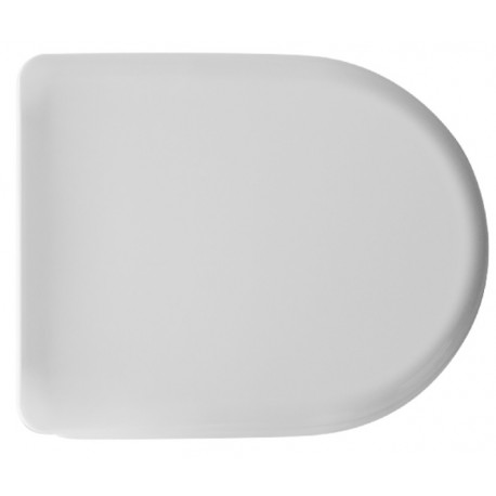 Sedile wc per Ceramica Globo vaso Serie Space Connect con cerniera cromata avvitabile dal basso