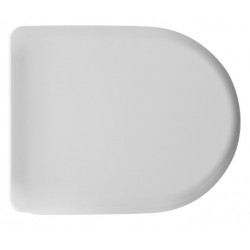 Sedile wc per Ceramica Olympia vaso Serie Federica con cerniera cromata avvitabile dal basso