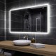 Su Misura Specchio da Bagno Filo Lucido e Cornice Sabbiata Retroilluminata led 24W art. spe02