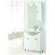 Mobile da bagno Gemma da 75 cm bianco con specchio ad illuminazione led