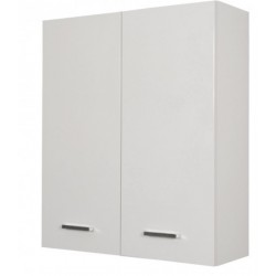 Pensile Doppio Multiuso bianco laccato con 2 ante cm 60 x 22 x 71h