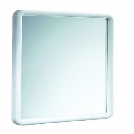 Specchio Decorativo Con Cornice in resina termoplastica bianca L.45xH.45 cm
