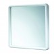 Specchio Decorativo Con Cornice in resina termoplastica bianca L.45xH.45 cm