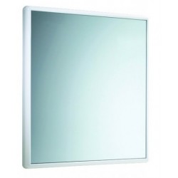 Specchio Decorativo Con Cornice in resina termoplastica bianca L.55xH.60 cm