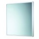 Specchio Decorativo Con Cornice in resina termoplastica bianca L.55xH.60 cm