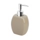 Set d'appoggio 3 pezzi in ceramica color tortora arredo bagno