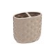 Set bagno 4 accessori in ceramica tortora Linea Florida