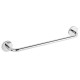Portasciugamani Lungo 60 Cm Per Bagno A Muro cromo con piastrine in acciaio antiruggine