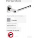 Porta Rotolo Acciaio inox e Cromall® A Muro Per Bagno Gedy mod. Edera