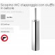 Scopino WC d’appoggio con ciuffo in setole Acciaio inox Gedy mod. Edera