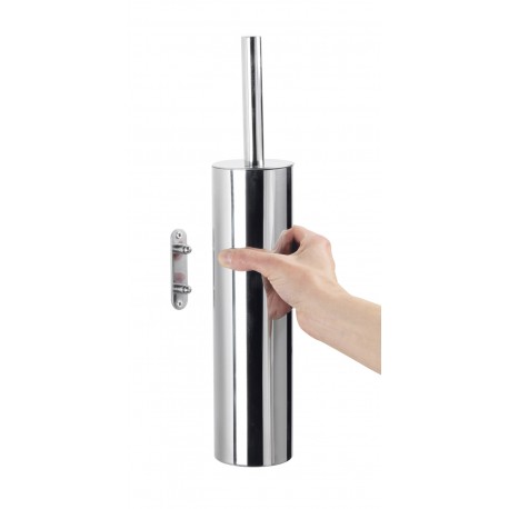 Scopino WC da muro con ciuffo in setole Acciaio inox Gedy mod. Edera