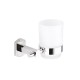 Set accessori a muro arredo bagno Gedy mod. Edera in acciaio inox e cromall