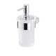 Porta Dispenser Per Sapone Liquido con erogatore in termoindurente e contenitore in Vetro Satinato Gedy mod. Pirenei