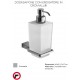 Porta Dispenser Per Sapone Liquido con erogatore in cromall e contenitore in Vetro Satinato Gedy mod. Kansas