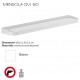 Mensola 60 cm a parete in resina termoindurente bianco per bagno Gedy mod. Darios