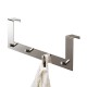 Appendiabiti da bagno multiplo con 4 ganci 40 cm acciaio inox lucido Gedy