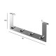 Appendiabiti da bagno multiplo con 4 ganci 40 cm acciaio inox lucido Gedy