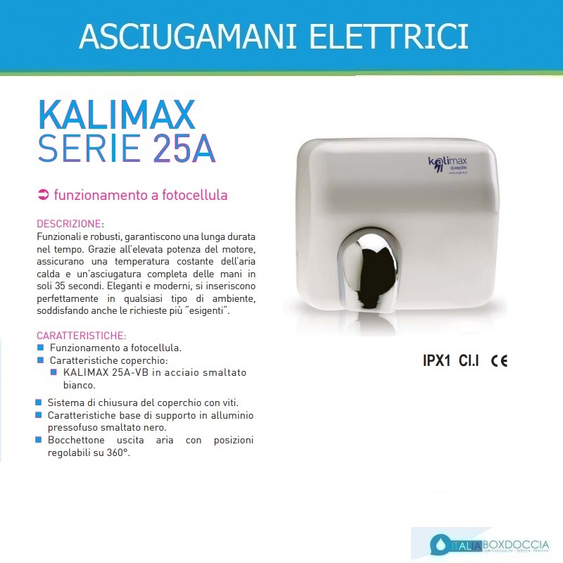 Asciugamani Cromo Elettrico Aria Calda Bagno da Parete Automatico  Fotocellula