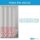 Tenda per doccia in materiale vinile a fantasia floreale 120 x 200h cm