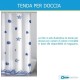 Tenda per doccia in materiale vinile a fantasia marina 180 x 200h cm