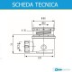 Piletta in Pvc ispezionabile per Piatto Doccia Ø 50-60 con tappo do copertura in ABS cromato