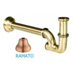 Sifone Esse a colonna ramato da 1"1/4