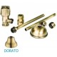 Completo catis mini in ottone dorato