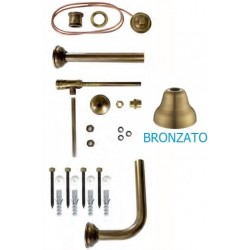 Completo catis mini in ottone bronzato