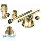 Completo catis mini in ottone bronzato