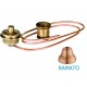 Completo catis mini in ottone ramato