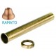 Completo catis mixi in ottone ramato