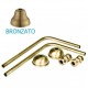 Completo catis maxi in ottone bronzato